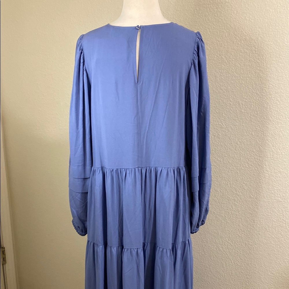 & Other Stories Blue Long Sleeve Maxi Dress - Picture 3 of 7